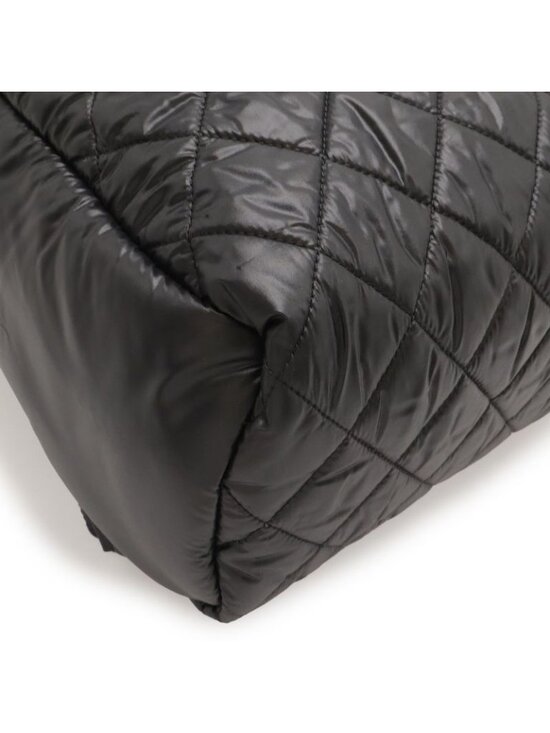 Chanel Coco Cocoon Backpack Quilted Nylon Leather Black main image 9